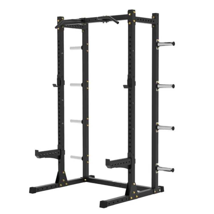 Power rack de musculation avec crochet en J et reposes barres de sécurité - Capacité de charge 500 kg