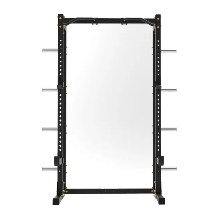 Power rack de musculation avec crochet en J et reposes barres de sécurité - Capacité de charge 500 kg