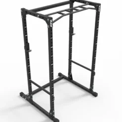 Power rack de musculation complet série 500 avec poste tractions, crochets en J et étagères d'urgence capacité 500 kg -195 cm