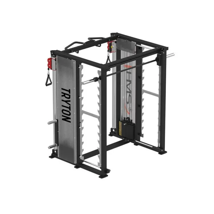 Power rack multi-équipé de musculation avec multipress et poulies vis-à-vis 90 kg - Tractions multi-grip