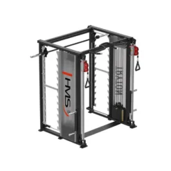 Power rack multi-équipé de musculation avec multipress et poulies vis-à-vis 90 kg - Tractions multi-grip