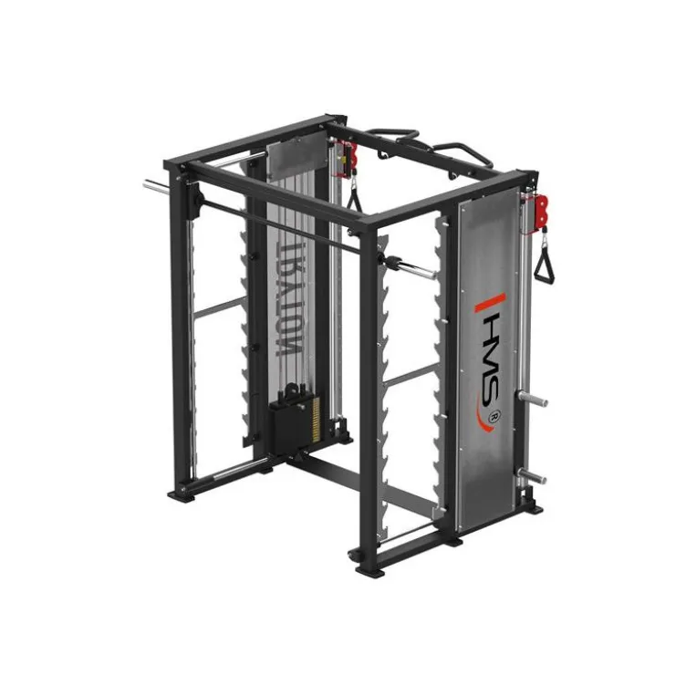 Power rack multi-équipé de musculation avec multipress et poulies vis-à-vis 90 kg - Tractions multi-grip