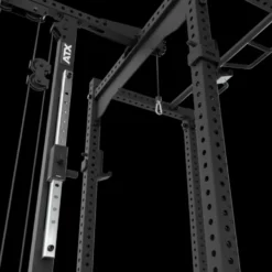 Power rack à squat ATX avec barre guidée et poulie à colonne de poids de 125 kg - Rack complet Série 700