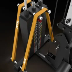 Power rack à squat ATX avec barre guidée et poulie à colonne de poids de 125 kg - Rack complet Série 700