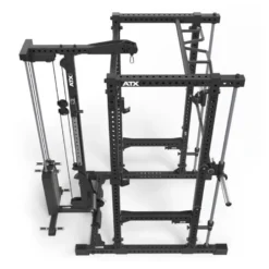 Power rack à squat ATX avec barre guidée et poulie à colonne de poids de 125 kg - Rack complet Série 700