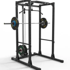Power rack à squat avec poulie haute et basse à charge libre capacité de charge 1000 kg série 600