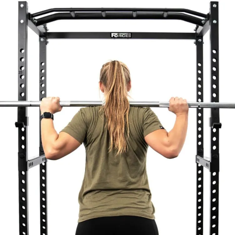Power Rack à Squat de musculation capacité de charge 325 kg avec crochet en J - FORCE USA