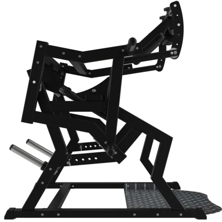 Power squat machine à charge libre jusqu'à 300 kg Élite Séries Titanium Strength EL-PL51 - Réglages multiples