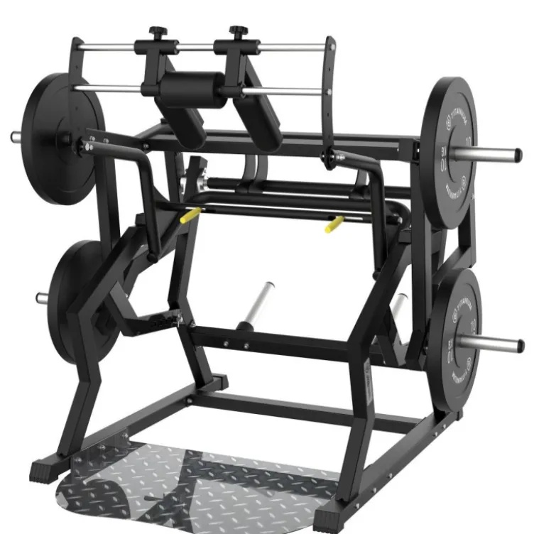 Power squat machine à charge libre jusqu'à 300 kg Élite Séries Titanium Strength EL-PL51 - Réglages multiples