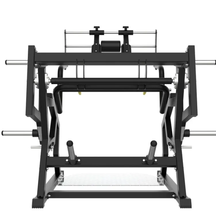 Power squat machine à charge libre jusqu'à 300 kg Élite Séries Titanium Strength EL-PL51 - Réglages multiples