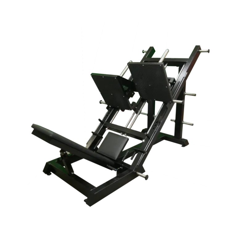 Presse à cuisse de musculation pour disques olympiques - Leg Press pour training jambes unilatéral à charges libres