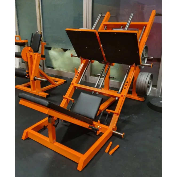 Presse à cuisse de musculation pour disques olympiques - Leg Press pour training jambes unilatéral à charges libres