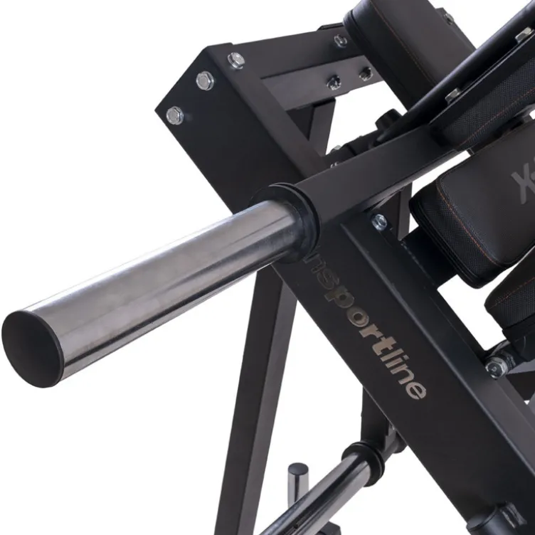 Presse cuisses 45° combinée Hack Squat pour disques de poids 50 / 30 / 25 mm - Capacité de charge 300 kg