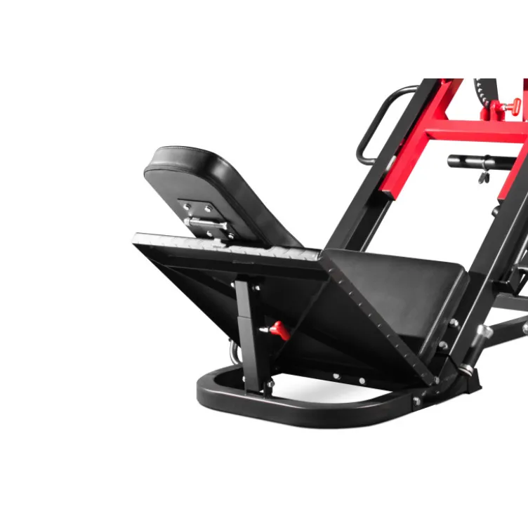 Presse à cuisses de musculation à charges libres - Hack squat professionnel pour entraînement des cuisses et mollets