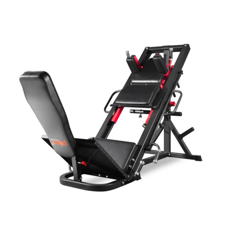Presse à cuisses de musculation à charges libres - Hack squat professionnel pour entraînement des cuisses et mollets