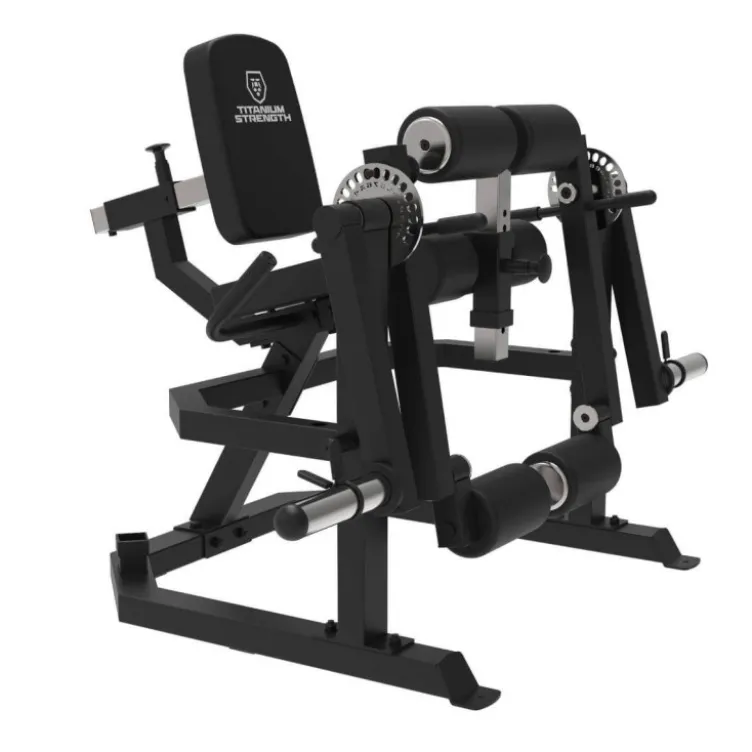 Presse unilatérale leg curl/leg extension à charge libre jusqu’à 150 kg par jambe avec réglages infinis - Titanium Strength ULXC