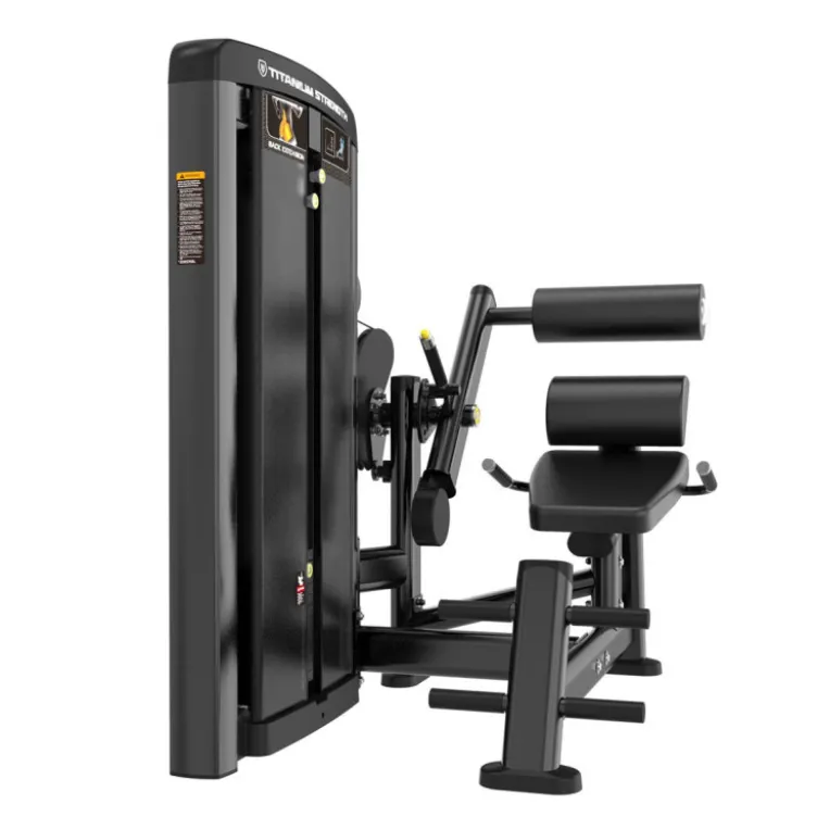 Professional back extension machine Genesis Séries Titanium Strength à charge sélective jusqu'à 100 kg - GS-S15