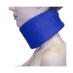 Protection cervical en polyester avec velcro réglable pour entraînement sportif - Taille universelle