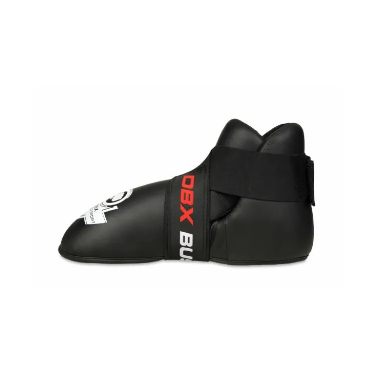 Protège pieds en cuir synthétique rembourré en mousse pour sport de contact