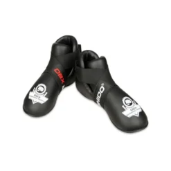 Protège pieds en cuir synthétique rembourré en mousse pour sport de contact