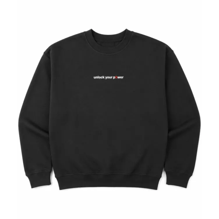 Pull Oversize POWERGYM avec tissu premium 345 g/m² - Hoodie streetwear sans capuche Unlock Your Power