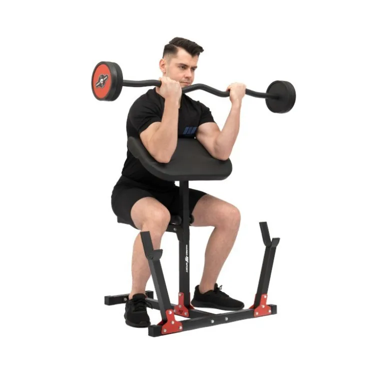 Pupitre à biceps ajustable sur 5 niveaux capacité de charge 250 kg