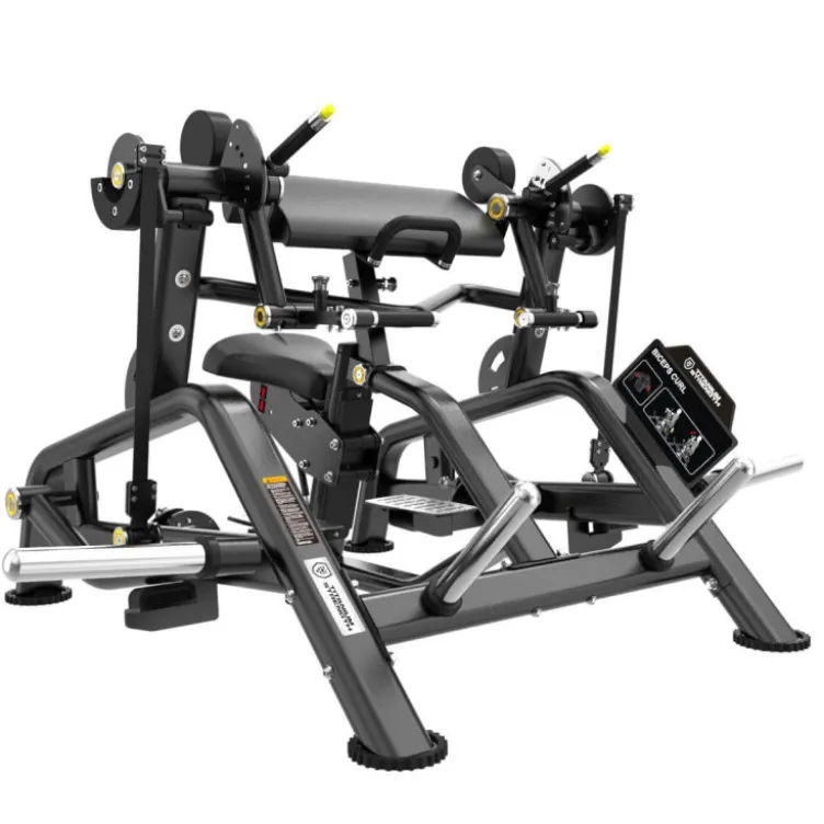 Pupitre à biceps professionnel Titanium Strength Genesis séries GS-PL49 avec bras indépendants - Chargeable jusqu'à 250 kg