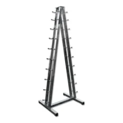 Pyramide de stockage pour 10 paires d'haltères hexagonaux ou chromés