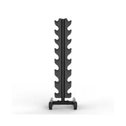 Rack complet de musculation avec 8 paires d'haltères rond en acier de 1 à 8 kg - Espace sportif professionnel