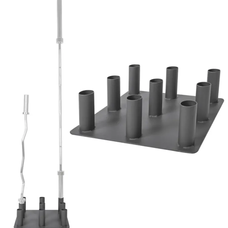 Rack de barres olympiques pour homegym - 9 trous / limite de poids de 100 kg