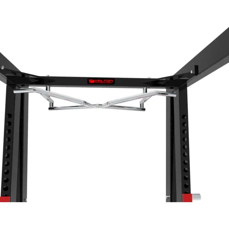 Rack de musculation avec crochets de sécurité et reposes barres pour les espaces sportifs des forces de l'ordre et associations