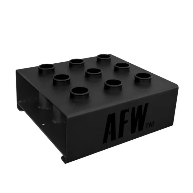 Rack de rangement et de stockage vertical pour 9 barres de diamètre olympique