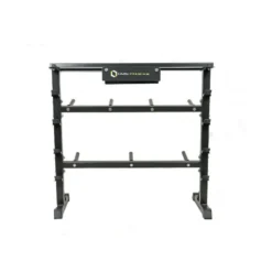Rack de rangement musculation complet pour disques de poids, barres et haltères