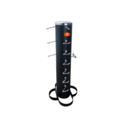 Rack de rangement pour accessoires de tirage avec 11 crochets pour home gym