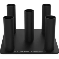 Rack de rangement pour 5 barres olympiques 50 mm de marque Titanium Strength - Rangement vertical FW-BR