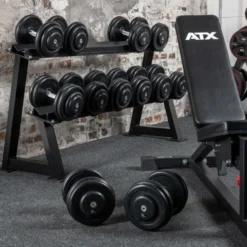 Rack de rangement pour haltères 144 cm avec module d'extension en option de marque ATX