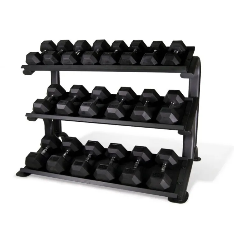 Rack de rangement pour haltères hexagonaux - 3 hauteurs