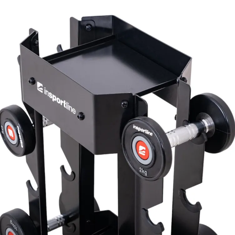Rack de rangement pour 4 paires d'haltères de musculation - Capacité de charge 300 kg