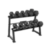 Rack de rangement pour 5 paires d' haltères sur 2 niveaux pour salle musculation ou Home-gym