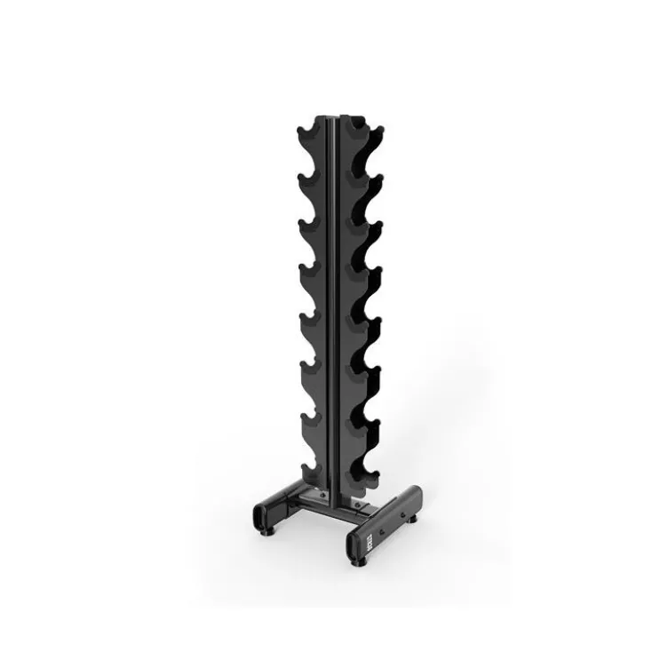 Rack de rangement professionnel et compact pour paires d'haltères de 1 à 8 kg - Charge max de 75 kg