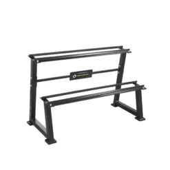 Rack de rangement professionnel pour haltères sur 2 niveaux capacité 500 kg
