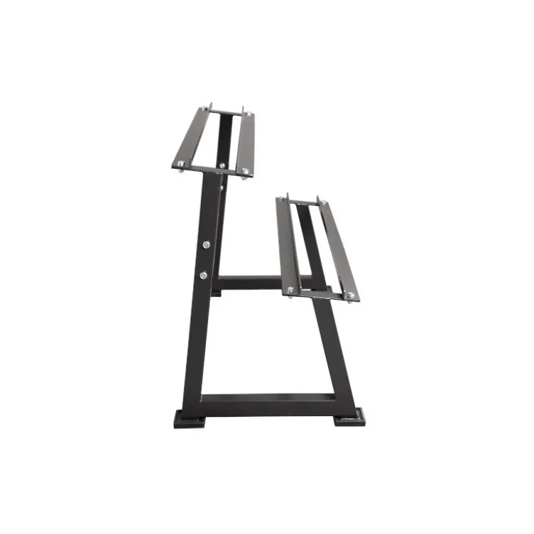 Rack de rangement professionnel pour haltères sur 2 niveaux capacité 500 kg