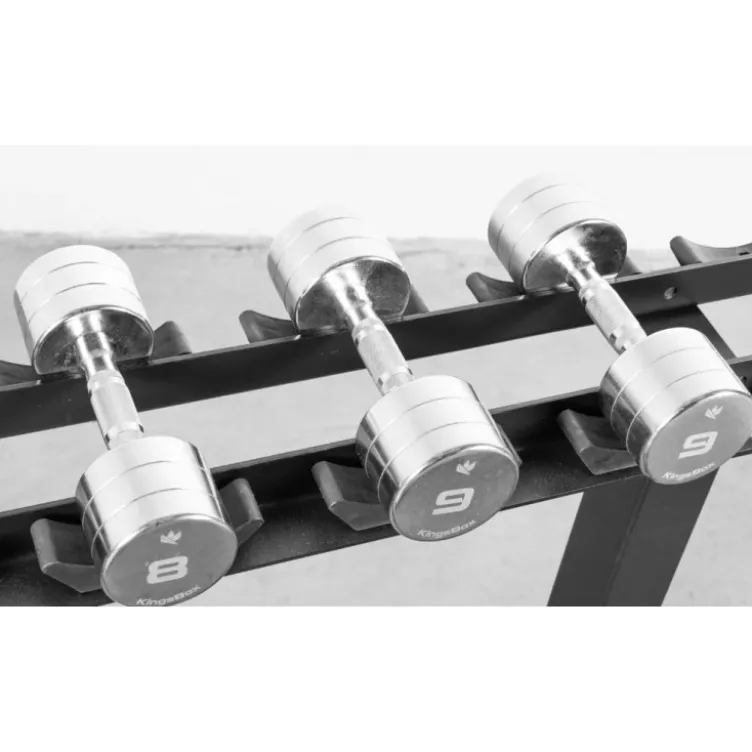 Rack de rangement professionnel pour haltères de musculation ronds - 28 espaces de rangement