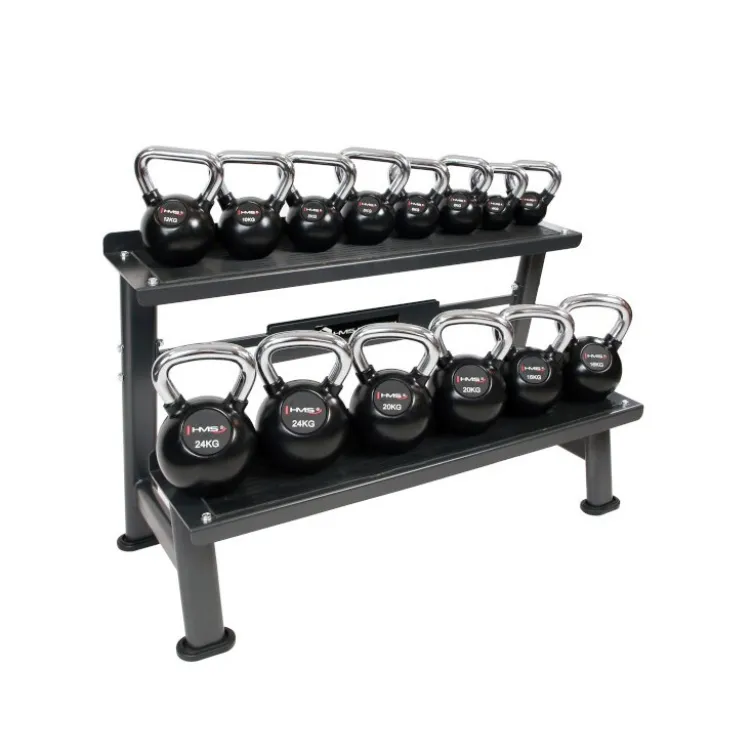 Rack de rangement professionnel pour Kettlebell sur 2 niveaux capacité 300 kg