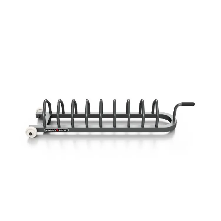 Rack de rangement à roulettes pour disques de poids diamètre 25 - 45 cm