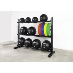 Rack de rangement 3 étagères pour balles et disques
