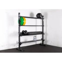 Rack de rangement 4 étagères pour haltères-kettlebells-balles