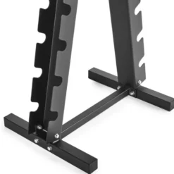 Rack de stockage ATX professionnel pyramidal pour 10 paires d'haltères hexagonaux ou chromés