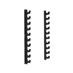 Rack de stockage à fixation mural et longueur adaptable pour 10 barres de musculation