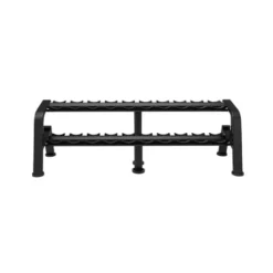 Rack de stockage horizontal pour haltères ronds sur 2 étages - Capacité 10 paires